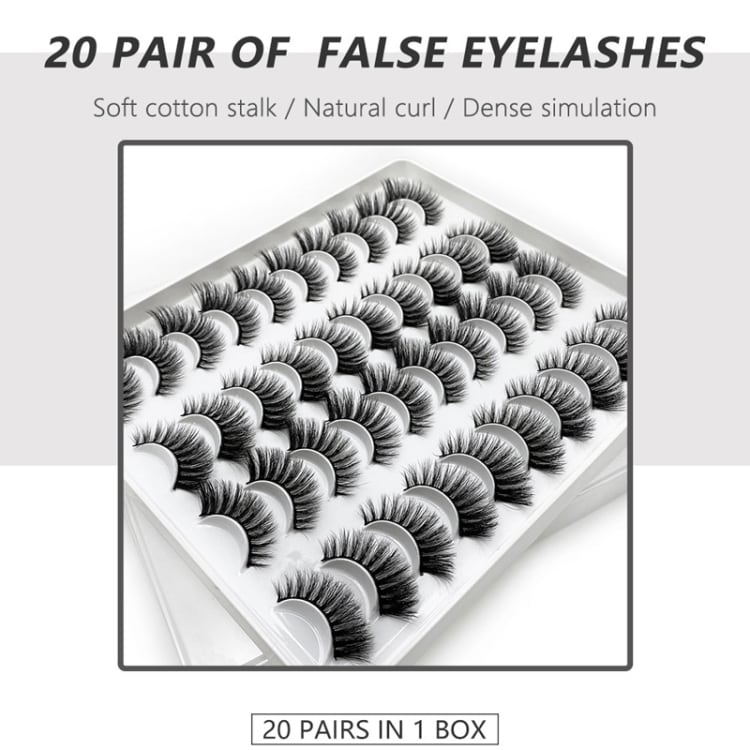 20 par Løse Øjenvipper 20mm