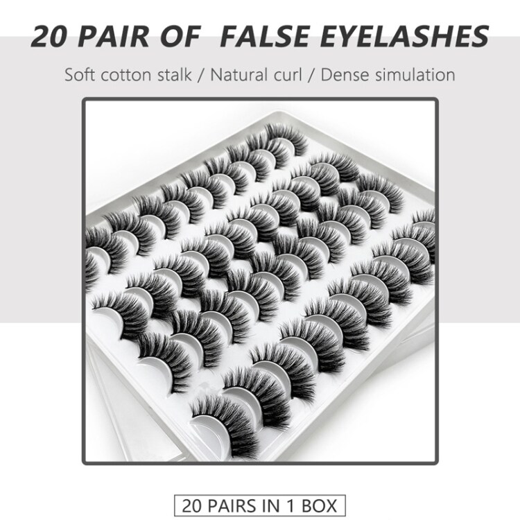 20 par Løse Øjenvipper 13mm