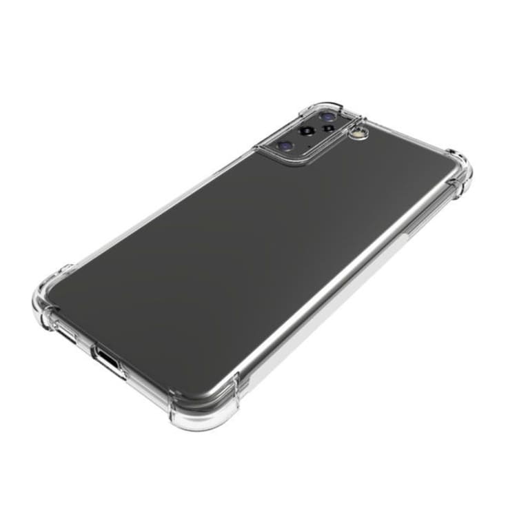 Gennemsigtigt cover med hårde kanter til Samsung Galaxy S21+ 5G