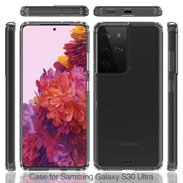 Transparent silikonebeskyttelse til Samsung Galaxy S21 Ultra 5G