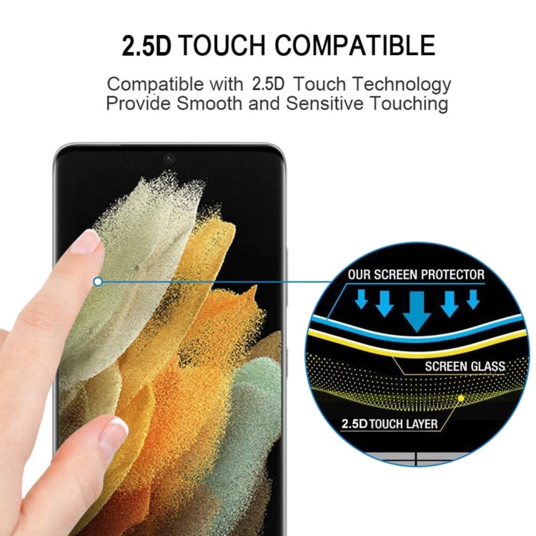 Curved Tempereret skærmskåner til Samsung Galaxy S21 Ultra