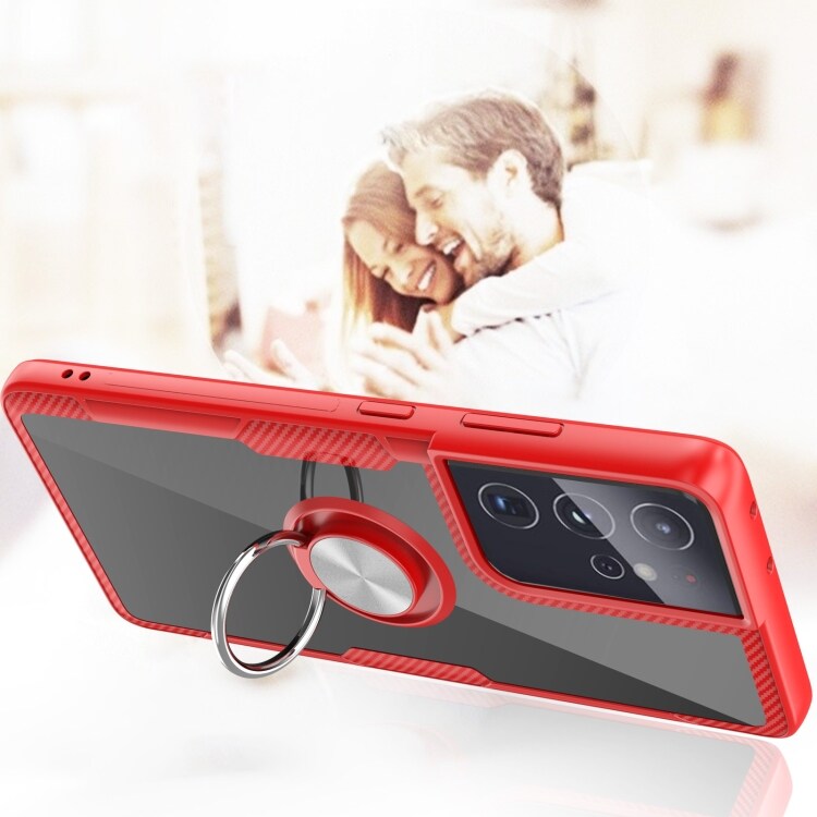 Stødtålende cover med magnetplade og støtte til Samsung Galaxy S21 Ultra 5G