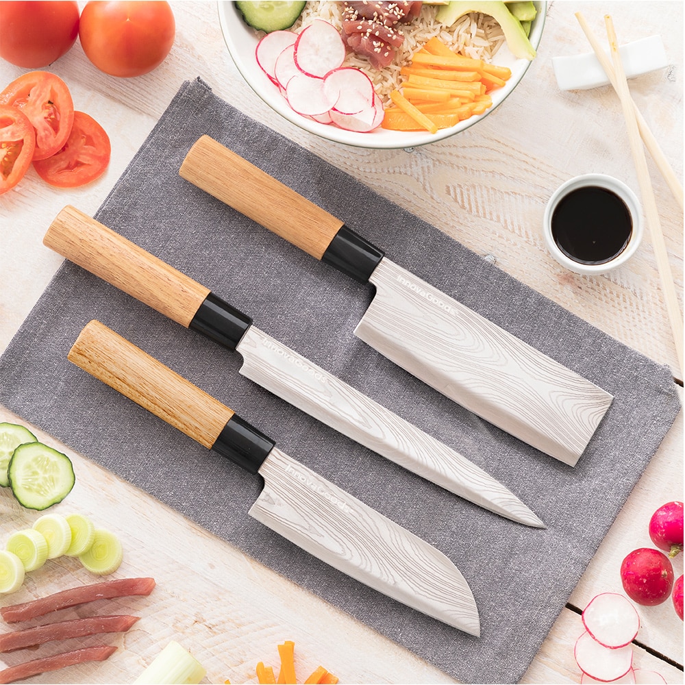 Innovagoods Japanske Køkkenknive 3-pak