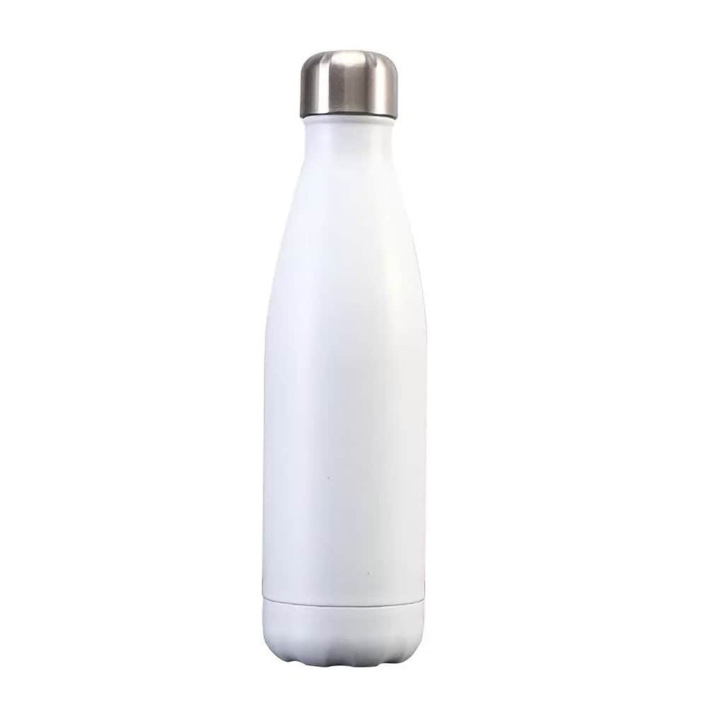 Vandflaske 500 ml rustfrit stål - Hvid