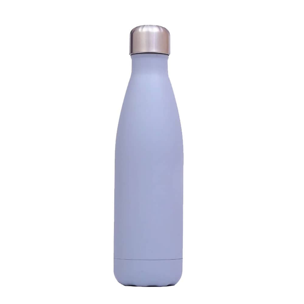 Vandflaske 500 ml rustfrit stål - Grå