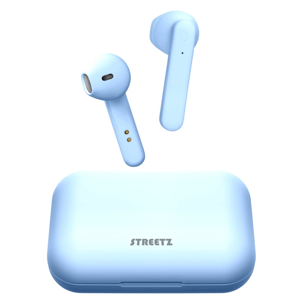 STREETZ True Wireless Stereo høretelefoner med ladeetui - Blå