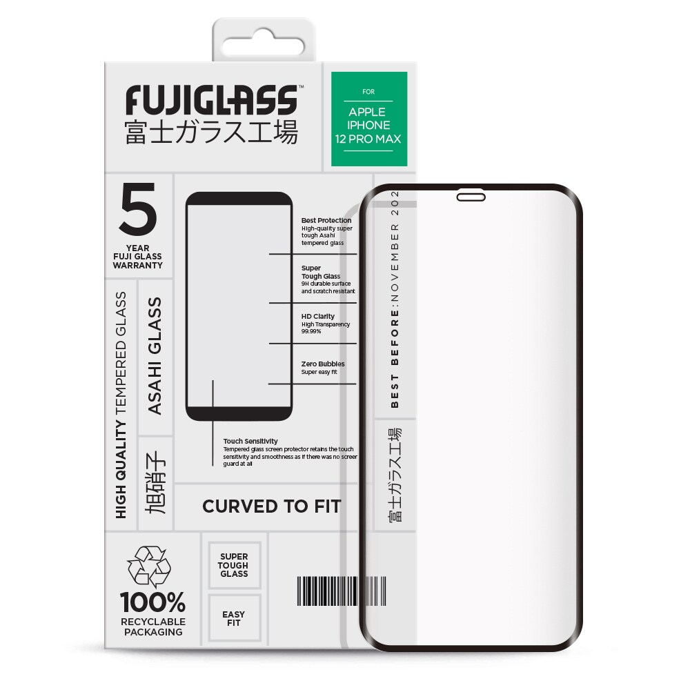Fuji Curved-to-fit Skærmskåner Apple iPhone 12 Pro Max