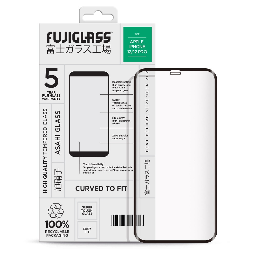 Fuji Curved-to-fit Skærmskåner Apple iPhone 12/12 Pro