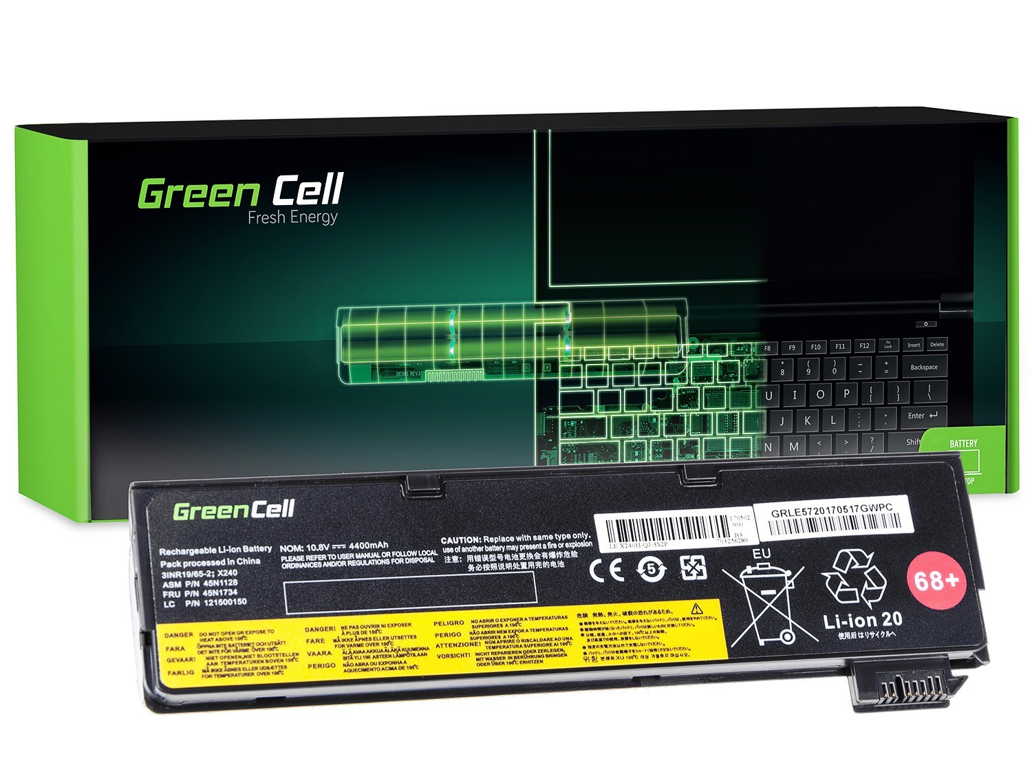 Green Cell laptopbatteri til Lenovo ThinkPad T440 L450