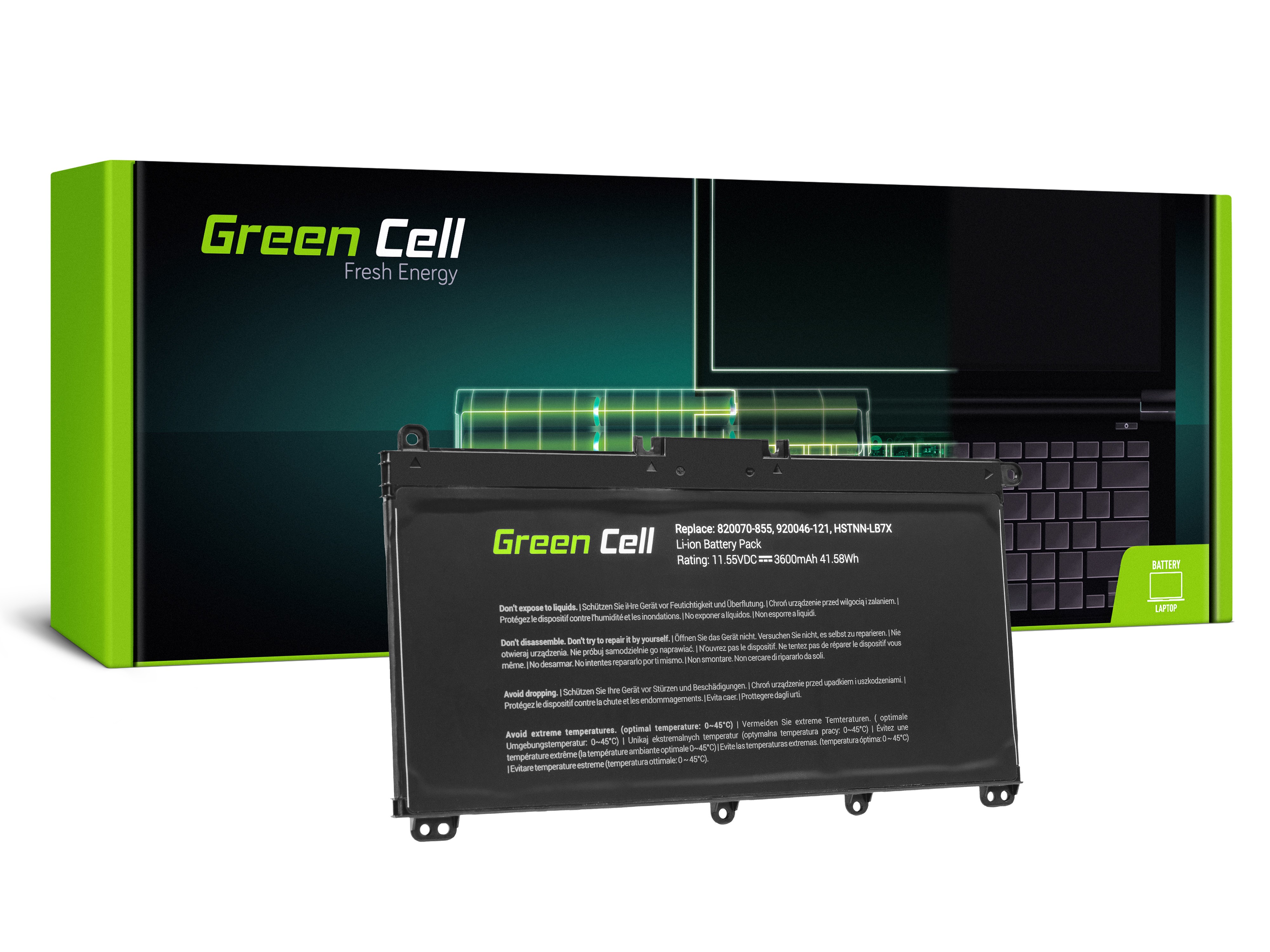 Green Cell laptopbatteri til HP Pavilion 14 15 15T 15Z 17 17Z