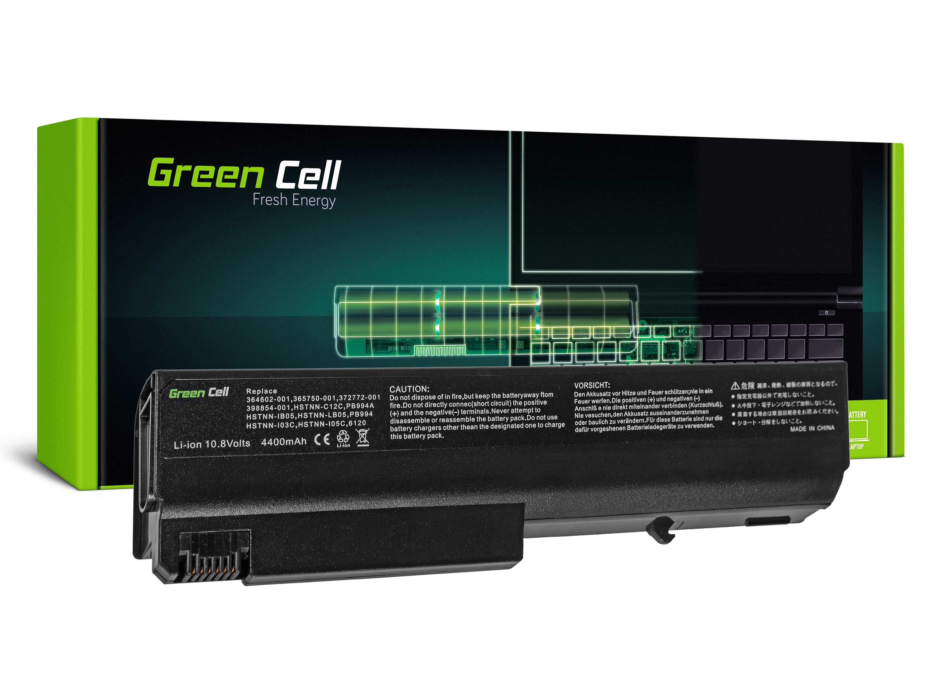 Green Cell laptopbatteri til HP Compaq 6100 6200 6300 6900 6910