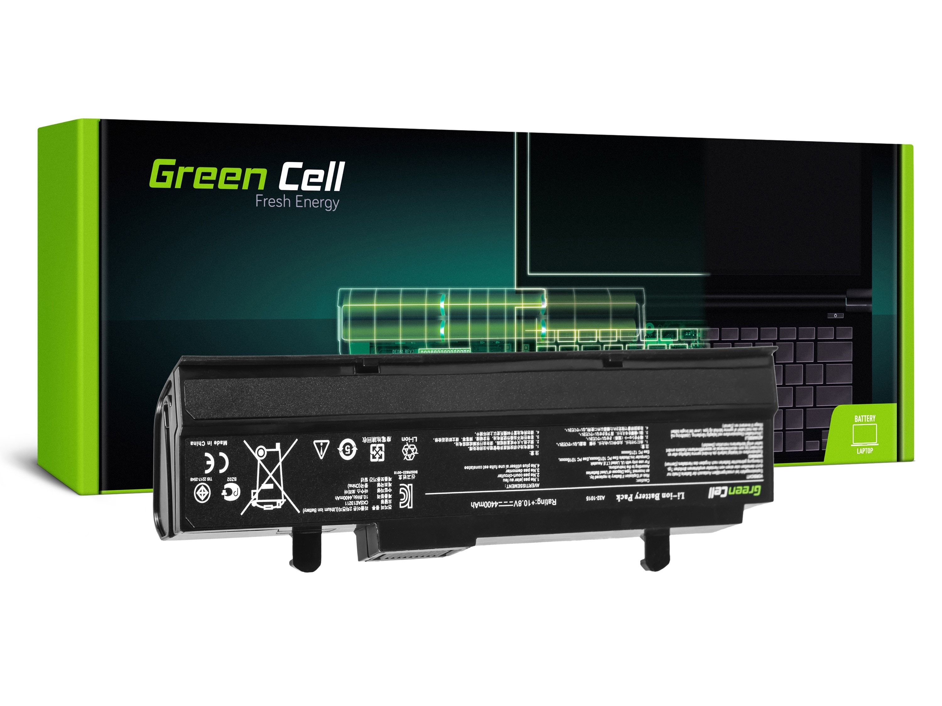 Green Cell laptopbatteri til Asus Eee-PC 1015 1215 1215N 1215B