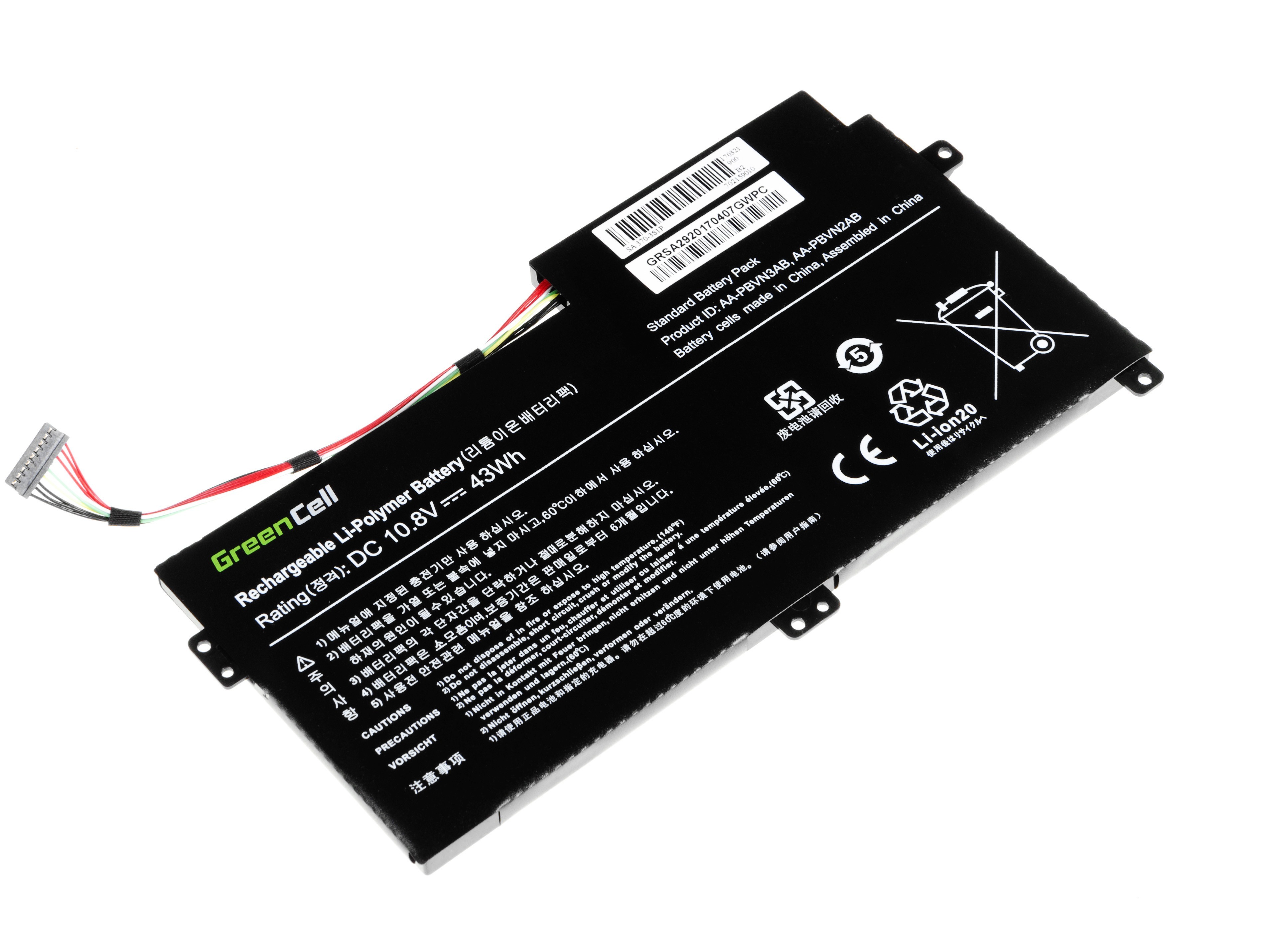 Green Cell laptopbatteri til Samsung 370R 370R5E NP370R5E NP450R5E