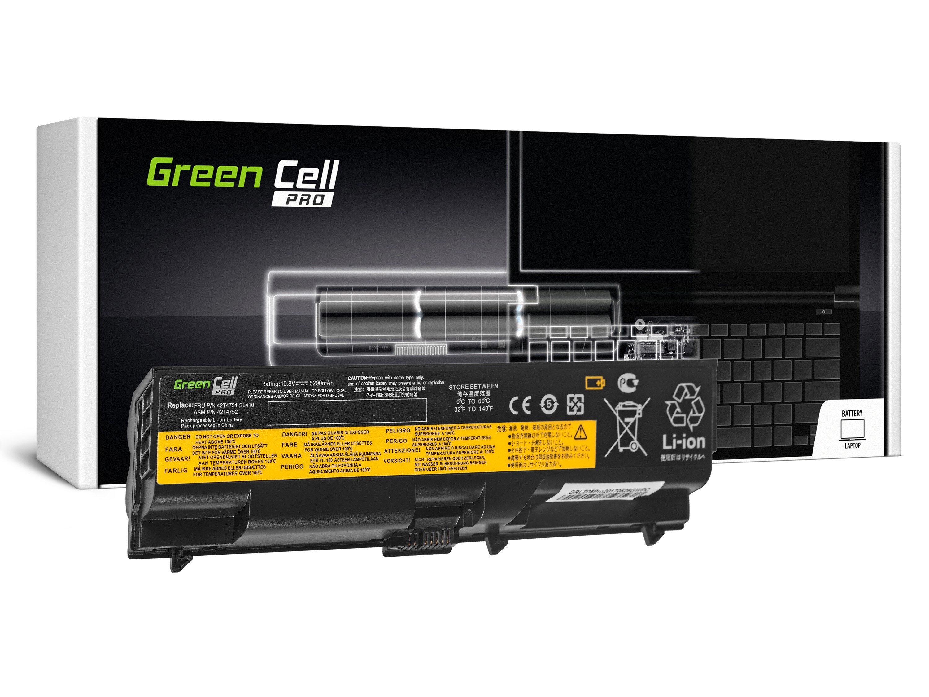 Green Cell PRO laptopbatteri til IBM Lenovo ThinkPad T410 T420 T510