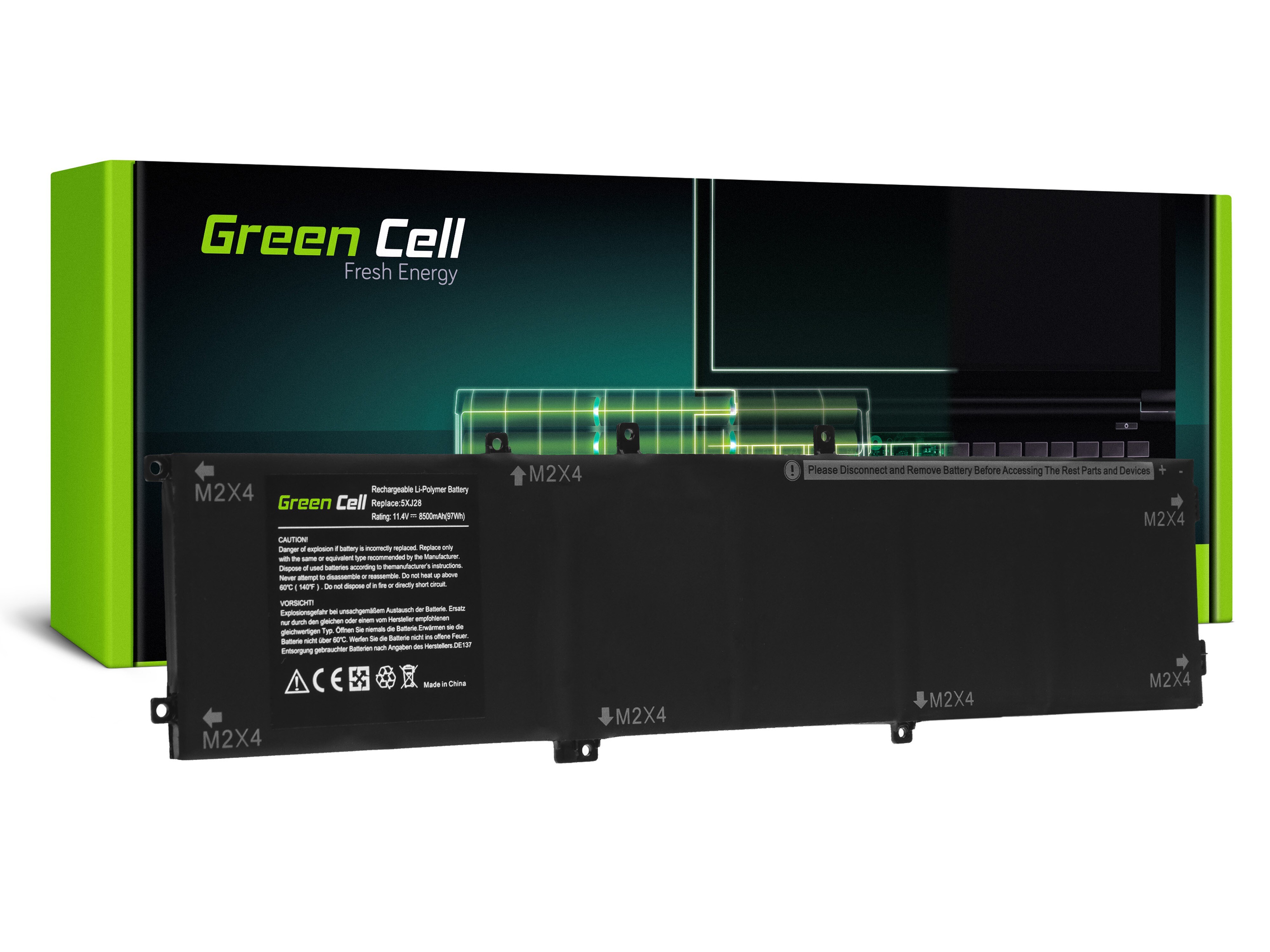 Green Cell batteri 6GTPY 5XJ28 til Dell XPS 15 7590 9560 9570