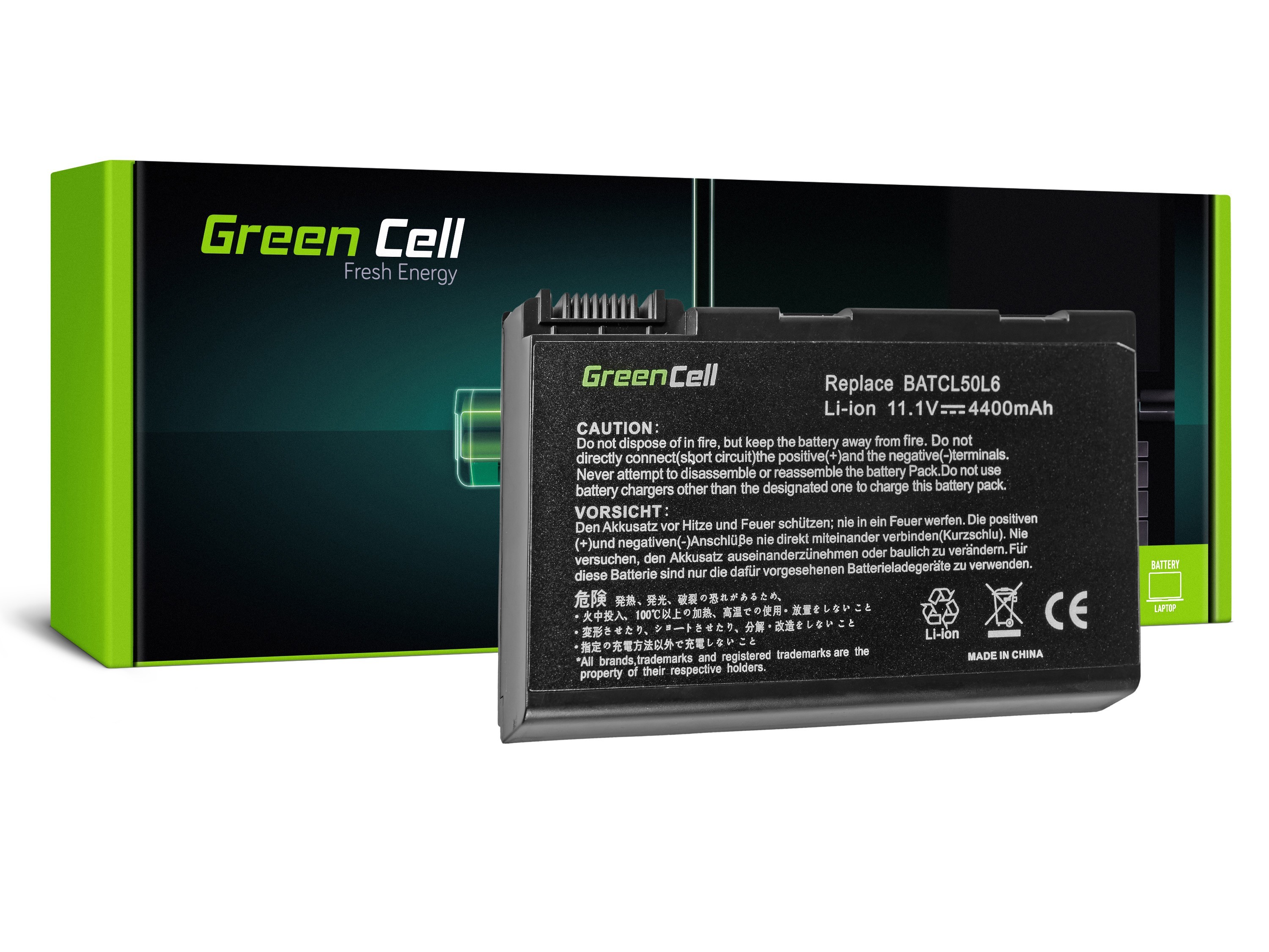 Green Cell laptopbatteri til Acer Aspire 3100 3690 5110 5630