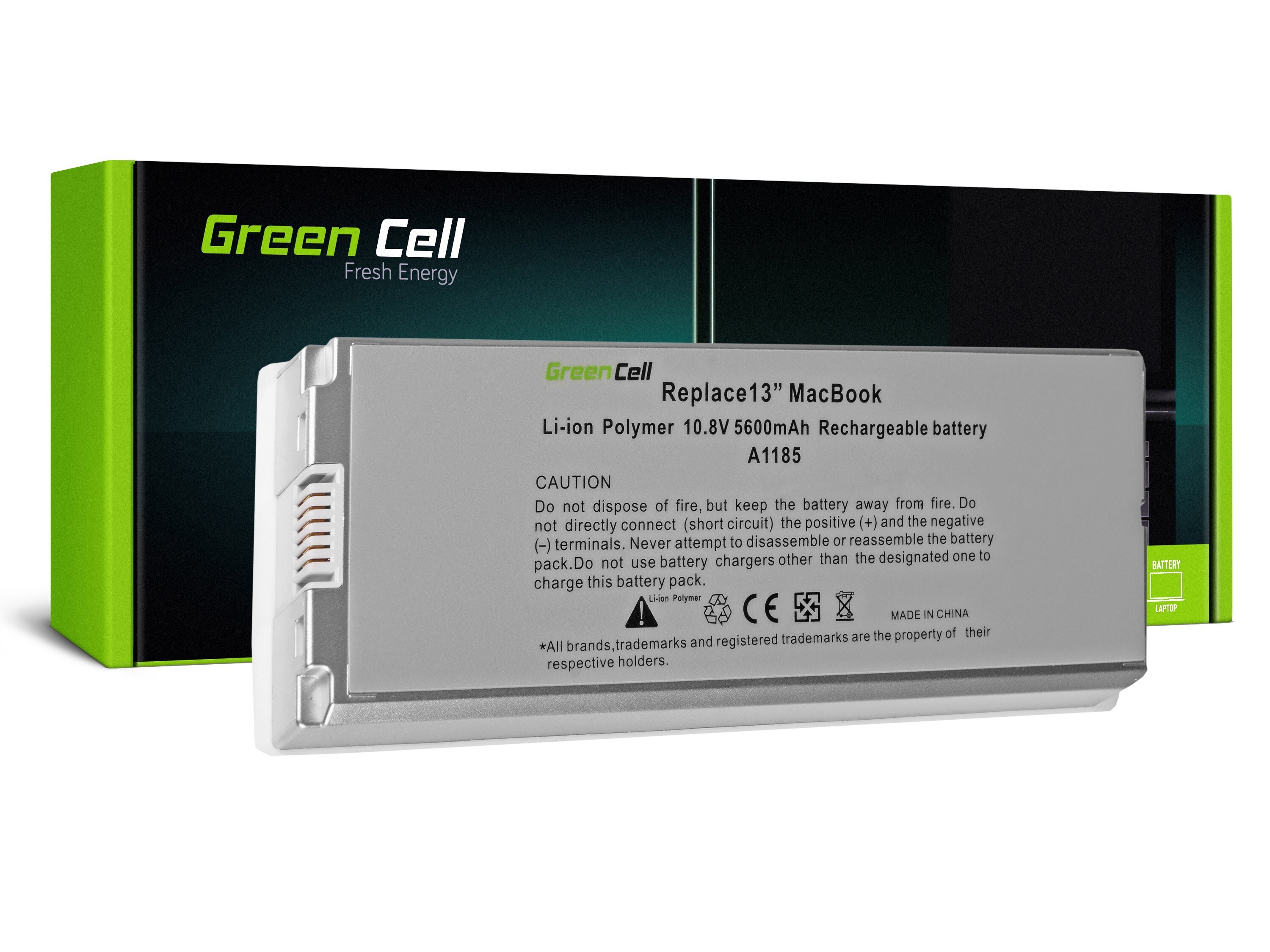 Green Cell laptopbatteri til Apple Macbook 13 A1181 2006-2009