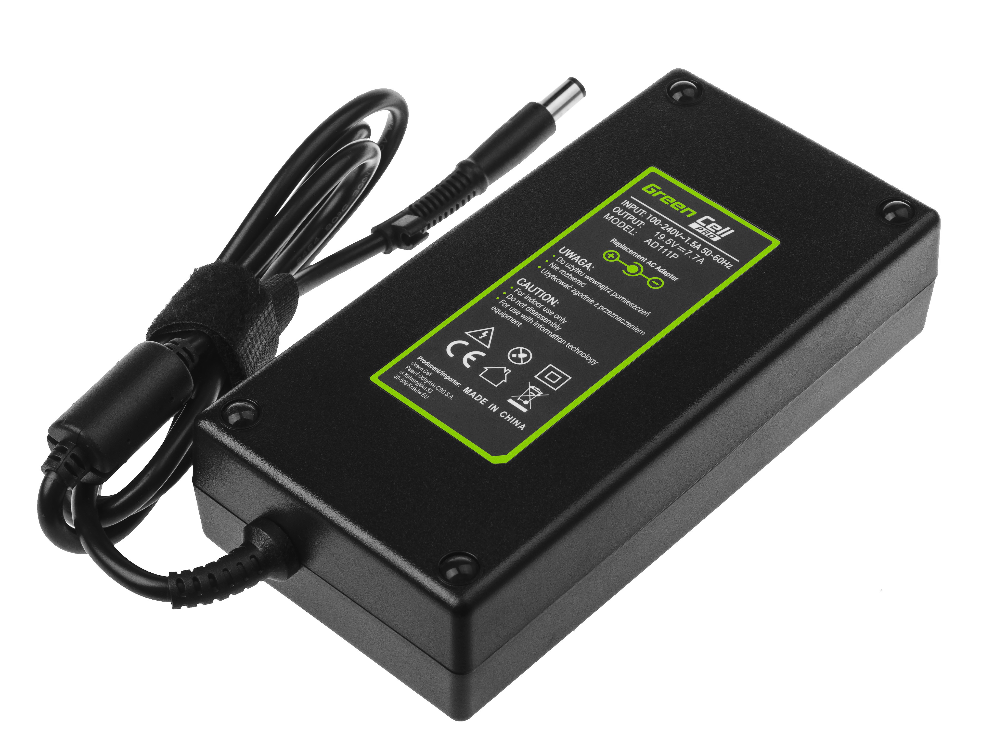 Green Cell PRO lader / AC Adapter til HP EliteBook 8530p 8530w-19.5V 7.7A 1