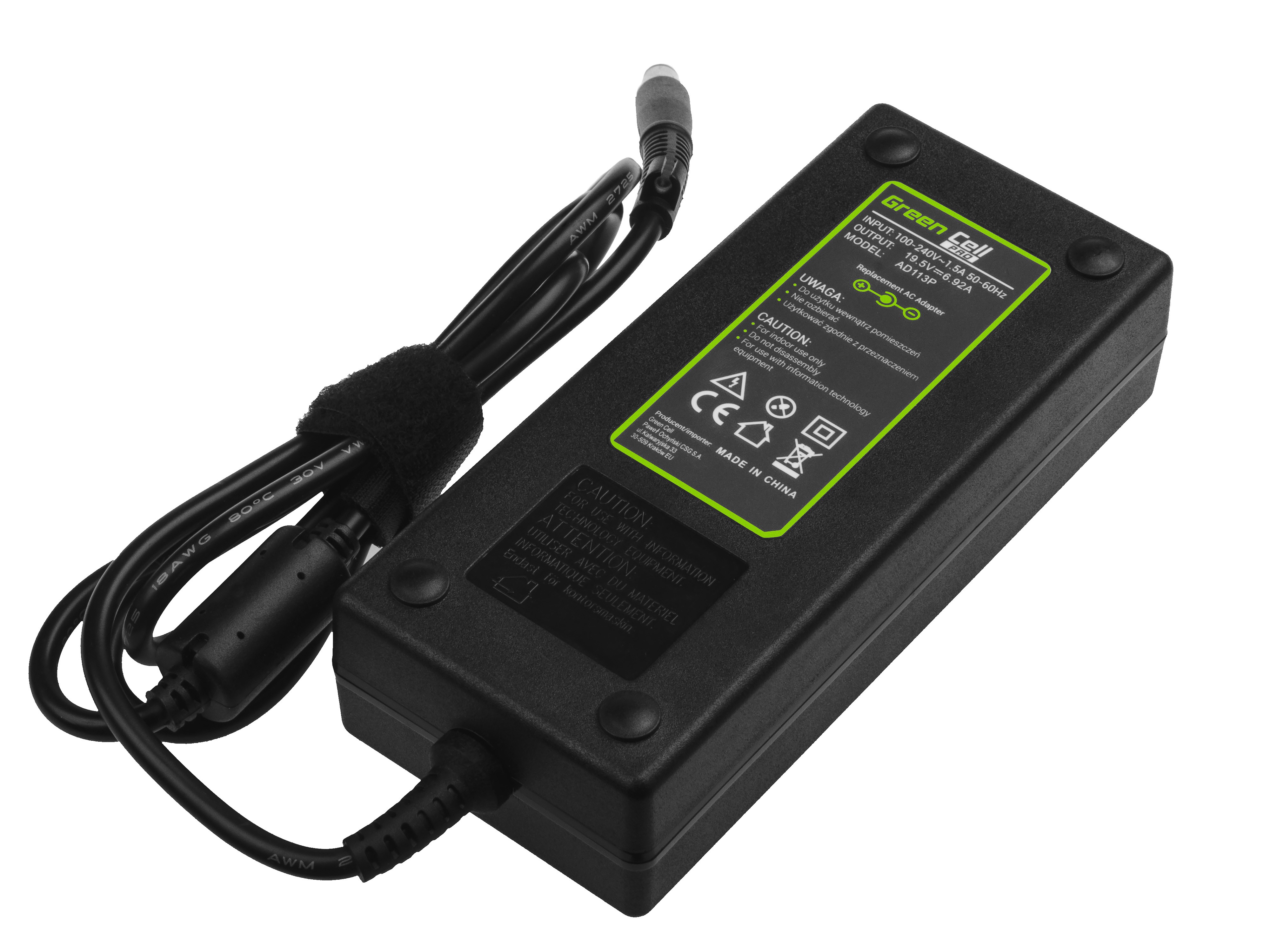 Green Cell PRO lader / AC Adapter til HP Compaq 6710b 6-19.5V 6.92A 135W