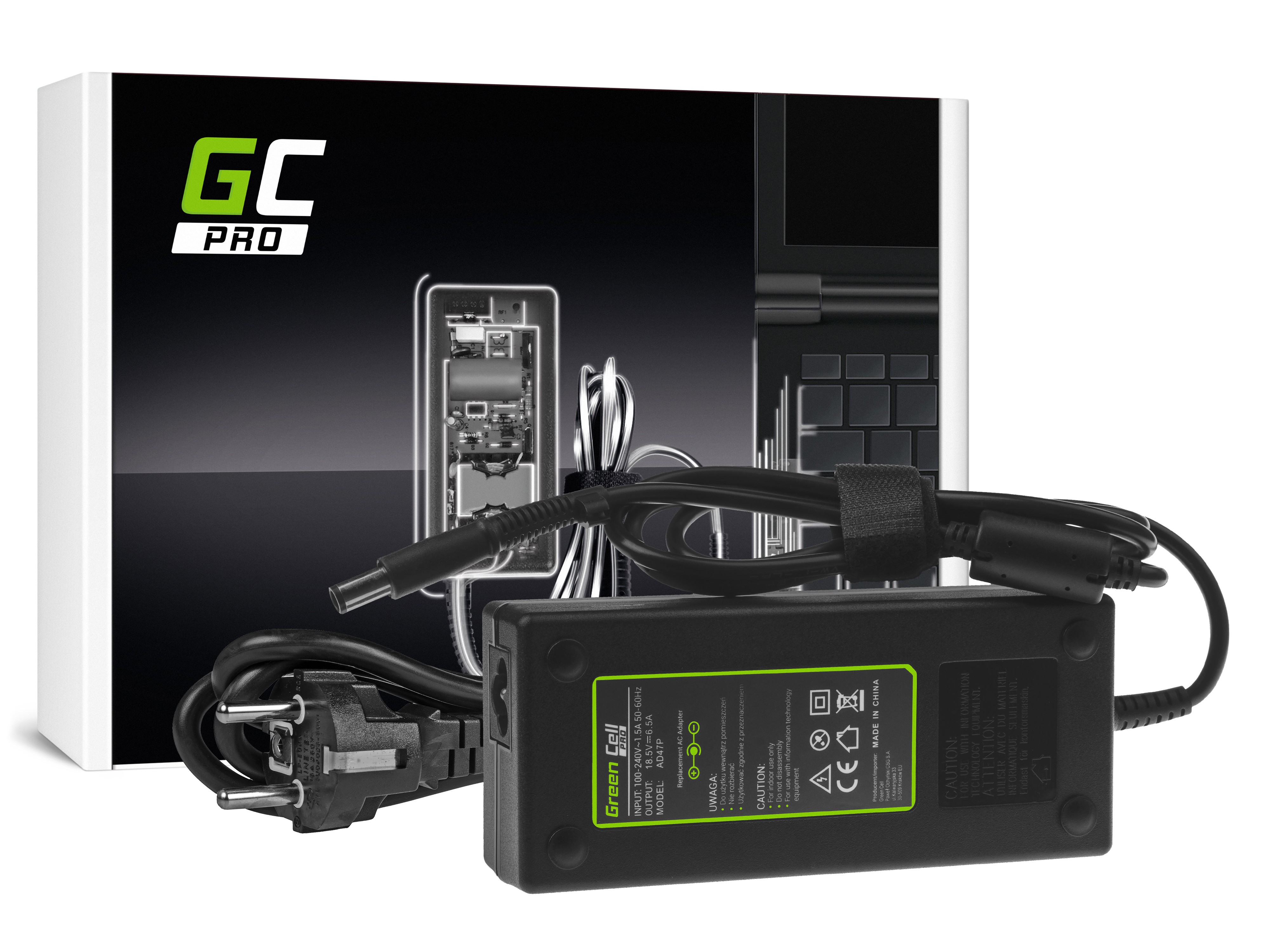 Green Cell PRO lader / AC Adapter til HP Compaq 6710b 6730b -18.5V 6.5A 120W