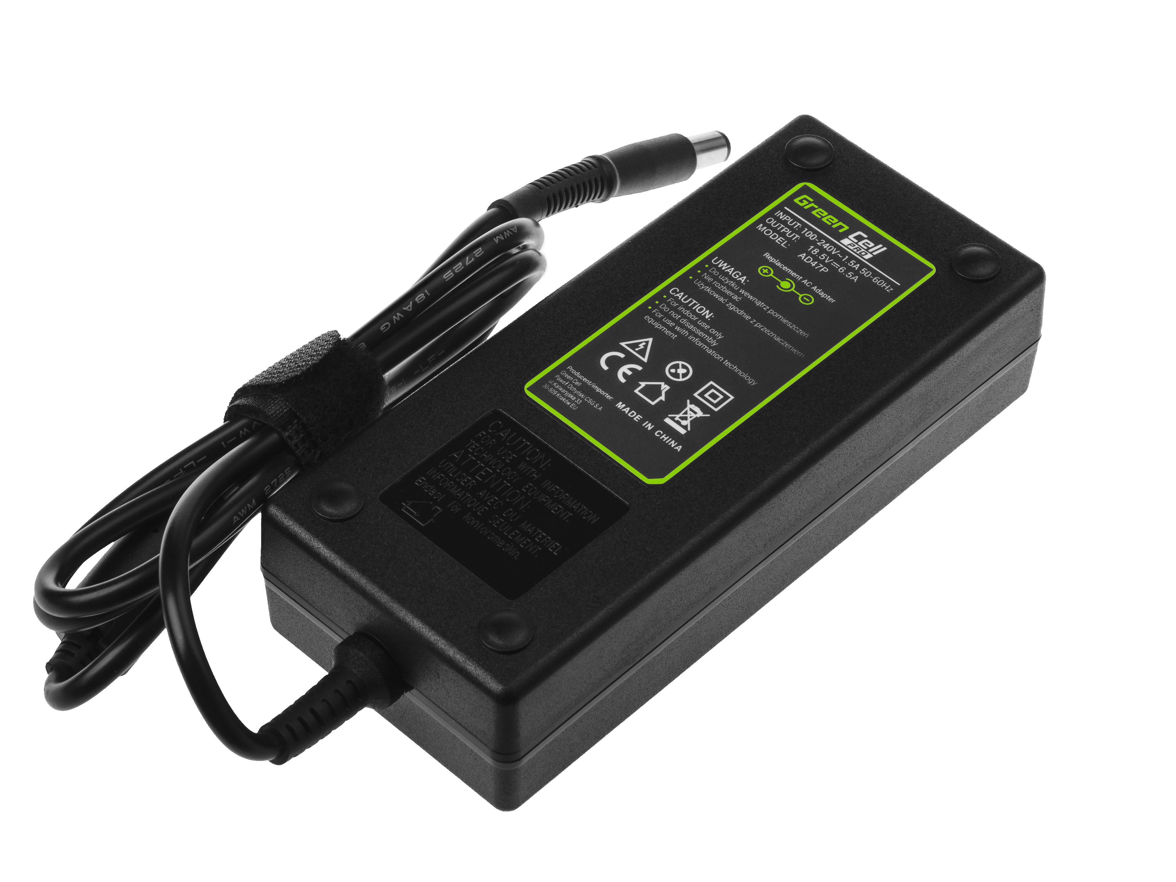 Green Cell PRO lader / AC Adapter til HP Compaq 6710b 6730b -18.5V 6.5A 120W