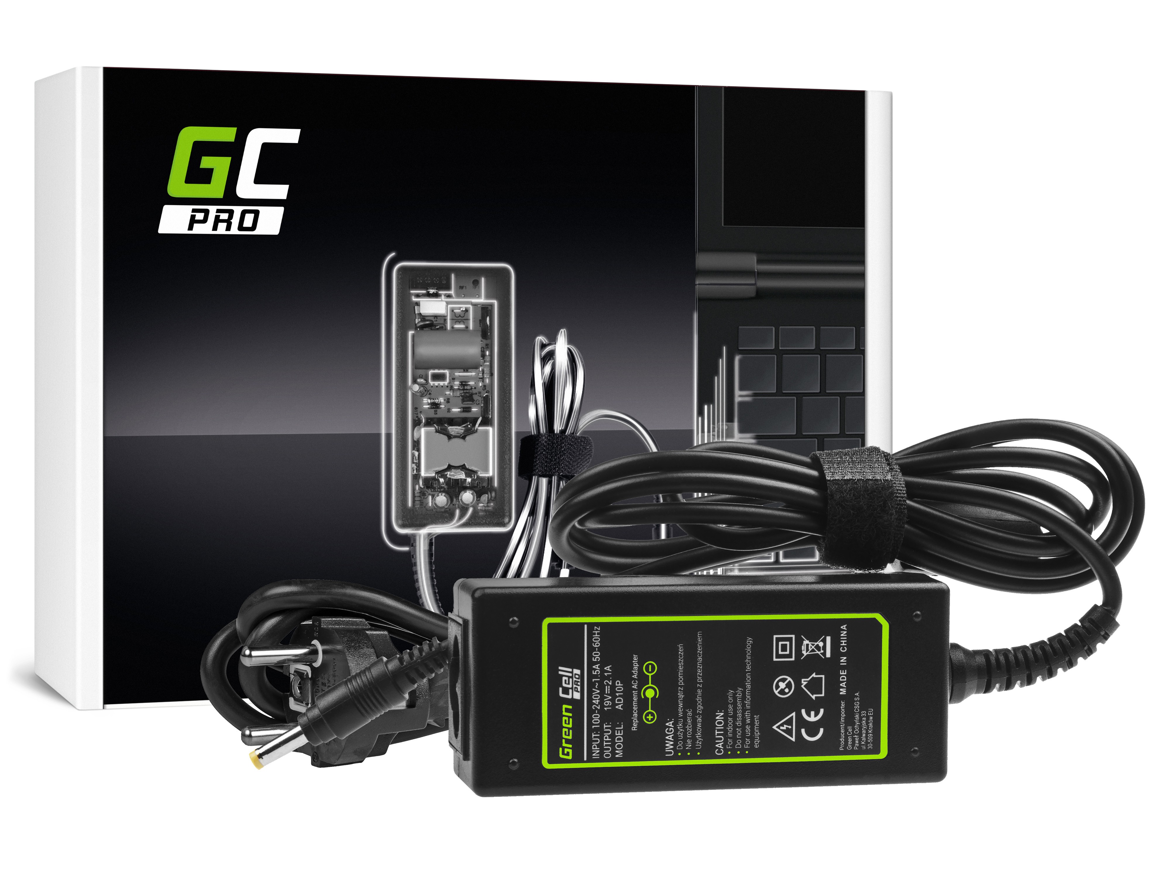 Green Cell PRO lader / AC Adapter til HP Mini 110 210-19V 2.1A 40W