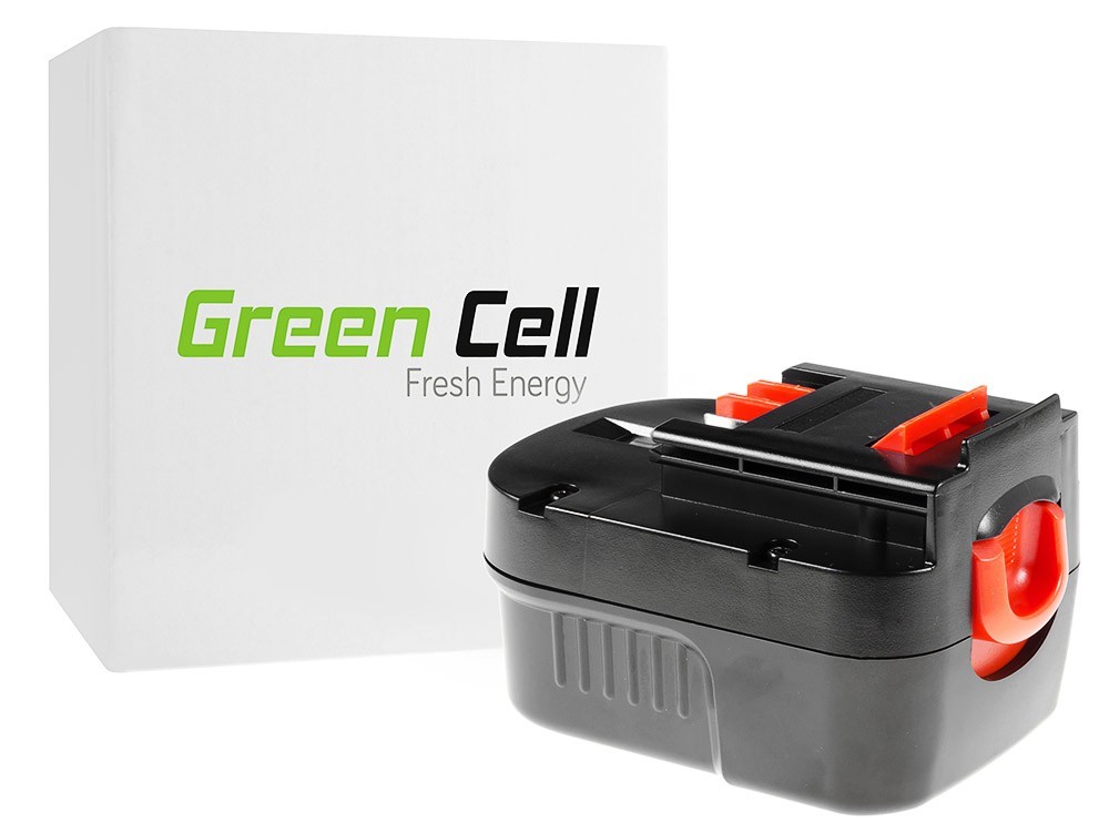 Green Cell værktøjsbatteri til Black & Decker A12 A1712 HPB12 12V 3Ah
