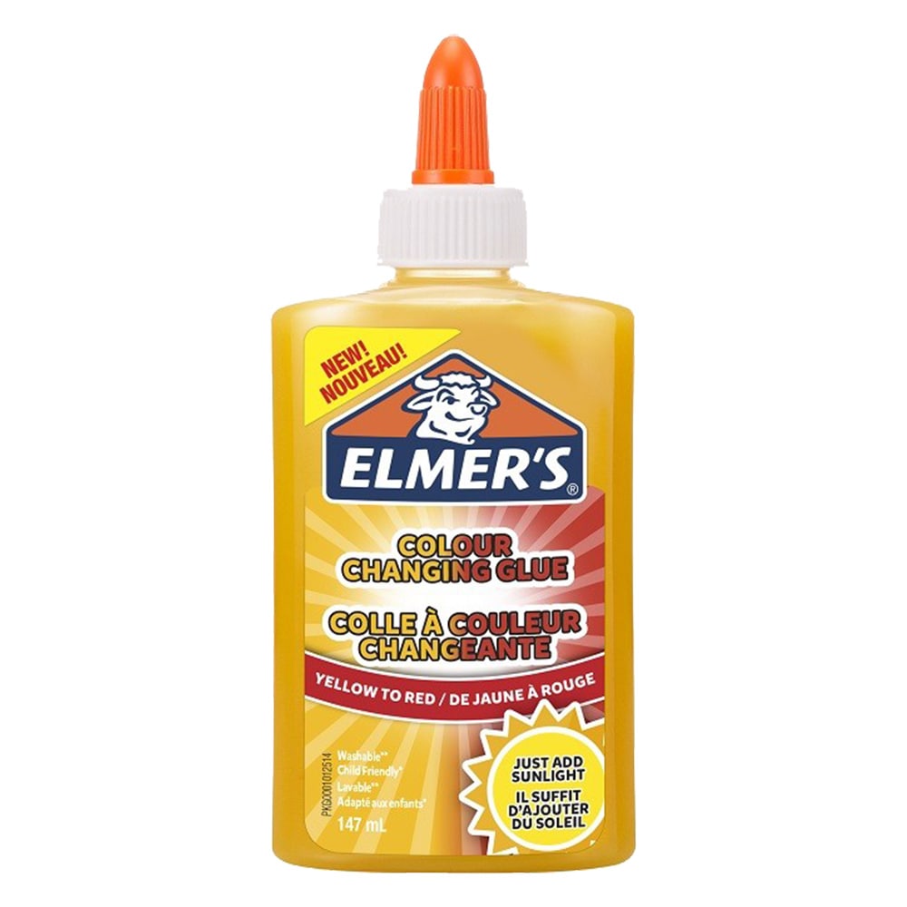 Elmer's farveskiftende lim, gul til rød 147 ml