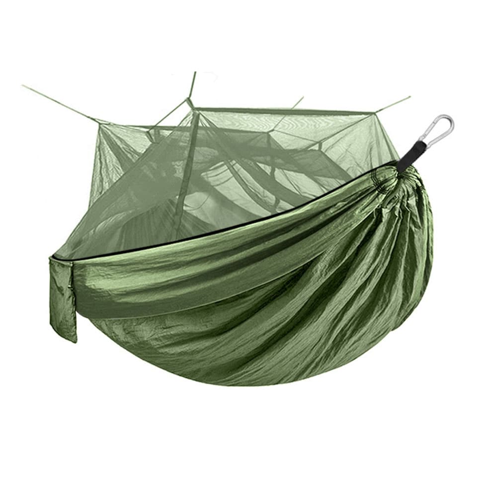 Hængekøje med myggenet 260 x 160 cm - Grøn