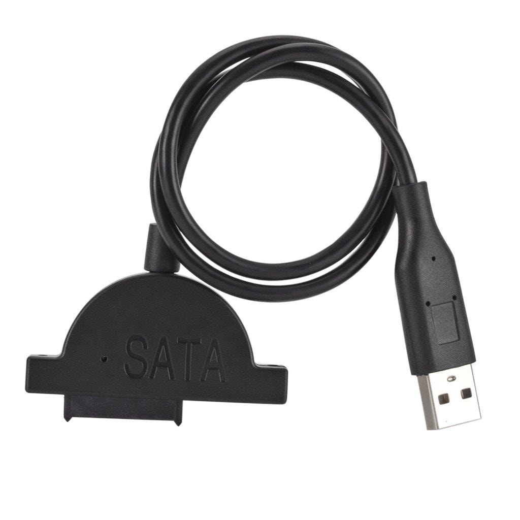 Slim SATA 13 Pins Hun til USB 2.0 Adapter  45 cm