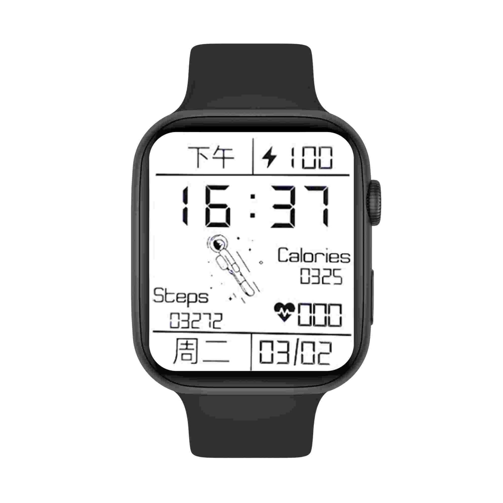 1,75" Vandtæt Smartwatch - Sort