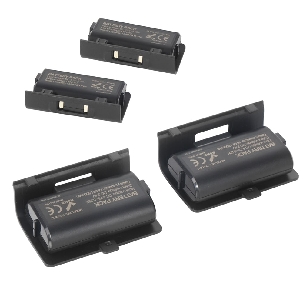 Ladestation og batterier med batterilåg til to håndkontroller for Xbox Series S/X