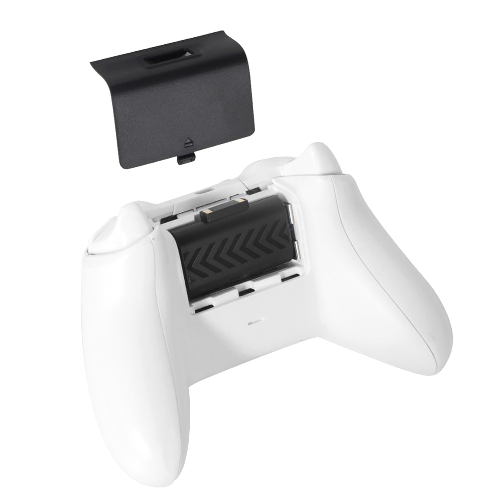 Ladestation og batterier med batterilåg til to håndkontroller for Xbox Series S/X