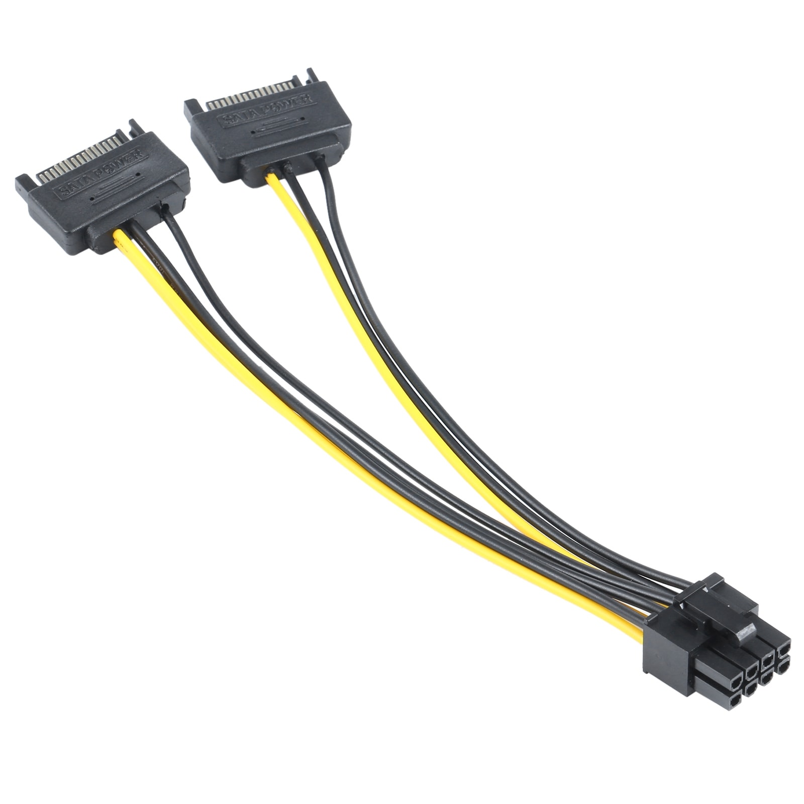 2 x SATA 15 Pins Han til Grafikkort PCI-e PCIE 8 (6+2) Pins hun strømkabel