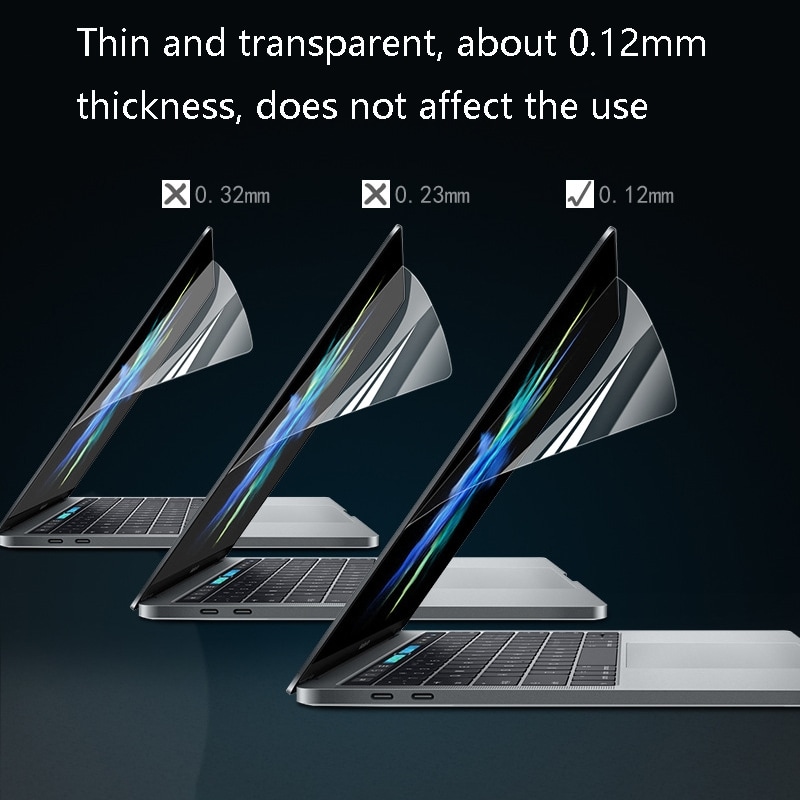 0.12mm 4H skærmskåner til MacBook Pro 15 inch A1707 / A1990 (with Touch Bar )