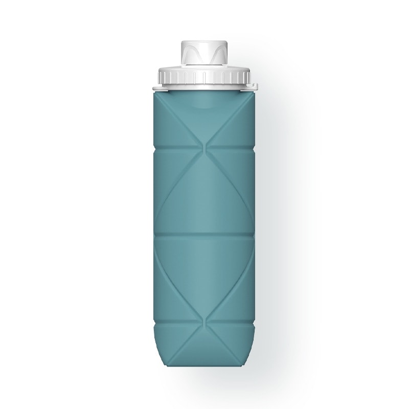 Foldbar vandflaske af silikone 600 ml