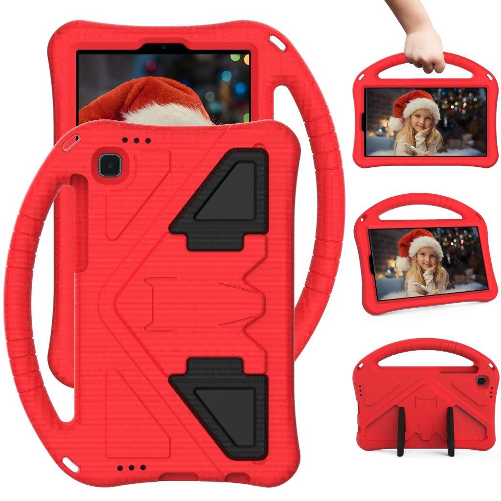 Foderal med håndtag og stativ  til Samsung Galaxy Tab A7 Lite 8.7(2021) - Rød