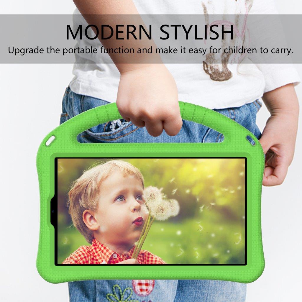 Foderal med håndtag og stativ til Samsung Galaxy Tab A7 Lite 8.7(2021) - Grøn