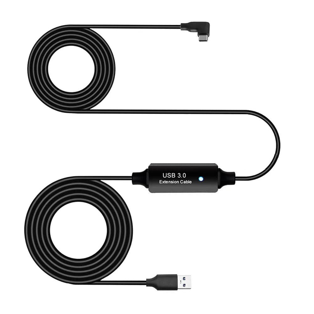 forbandelse tryllekunstner Krydret USB 3.0 - USB Type-C Kabel til Oculus Quest 1/2 Med signalforstærkning 5M -  Køb på 24hshop.dk