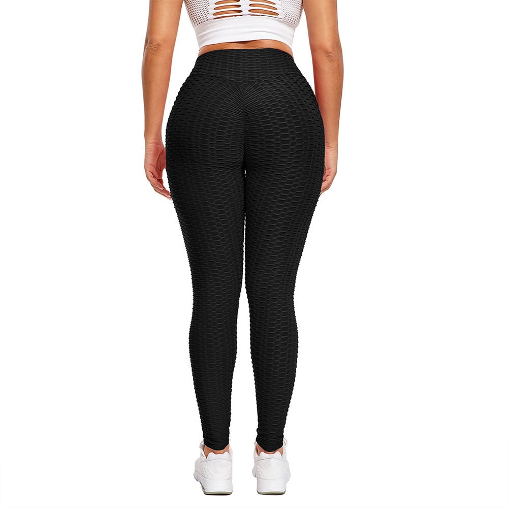 Scrunch Tights høj talje Large - Sort