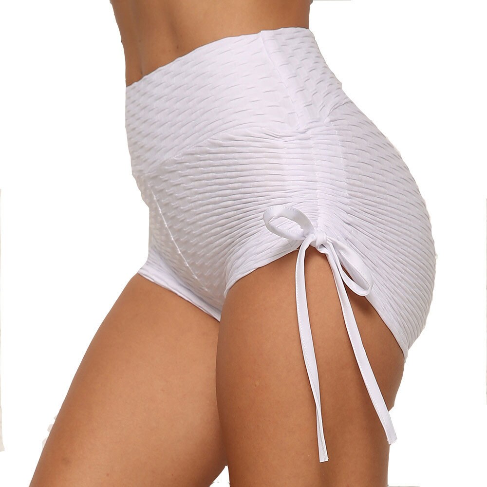 Scrunch Shorts Yogatights Medium- Hvid "Butt Lifting"