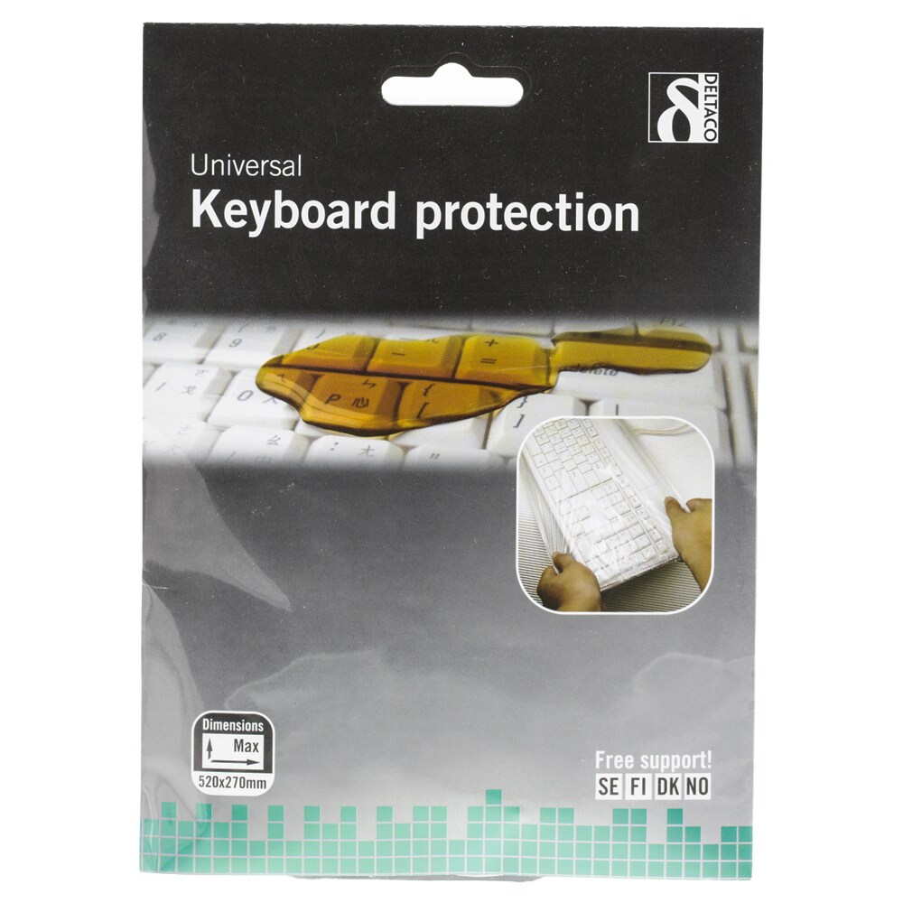 Deltaco Støv- og spildbeskyttelse til tastatur