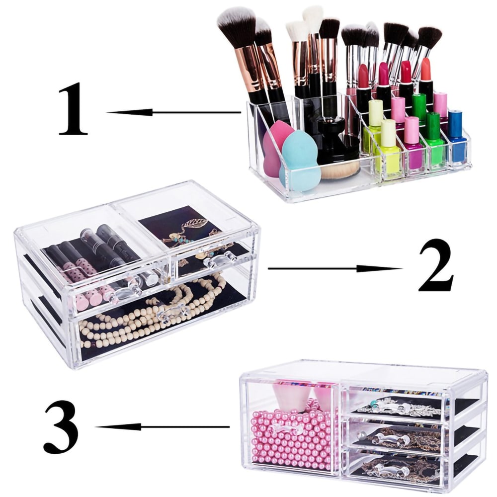 Makeup-organisator  - Makeup-opbevaring skuffer