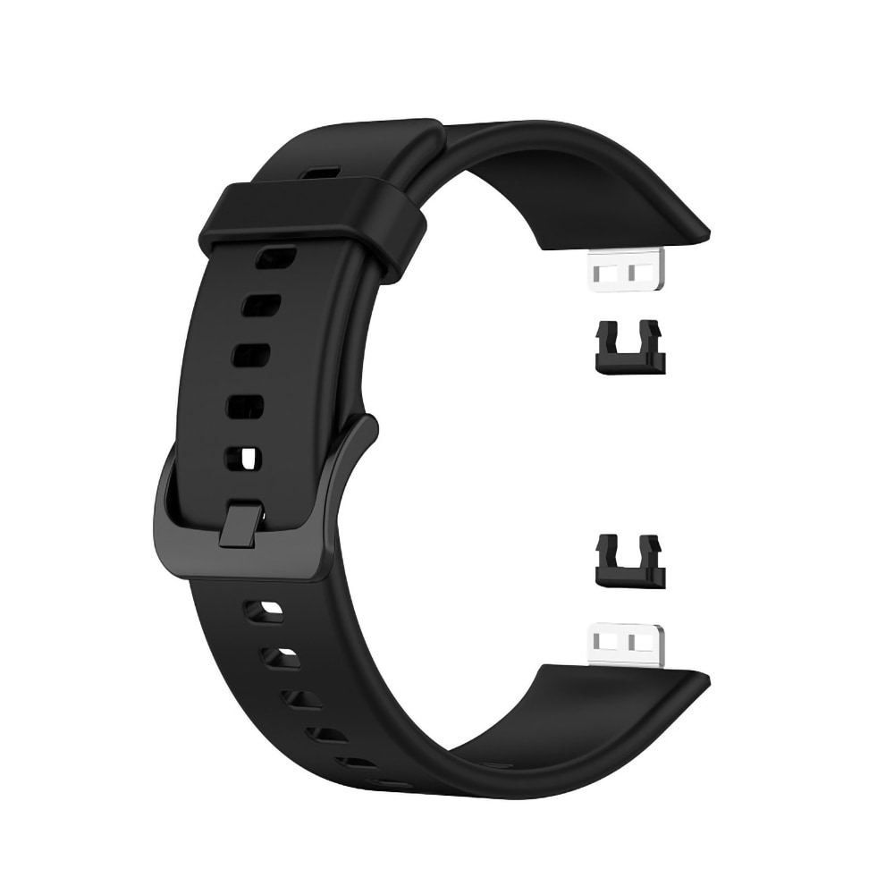 Silikonerem til Huawei Watch Fit - Sort
