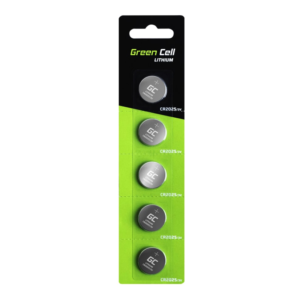 Green Cell CR2025 Knapcellebatterier 5-pak