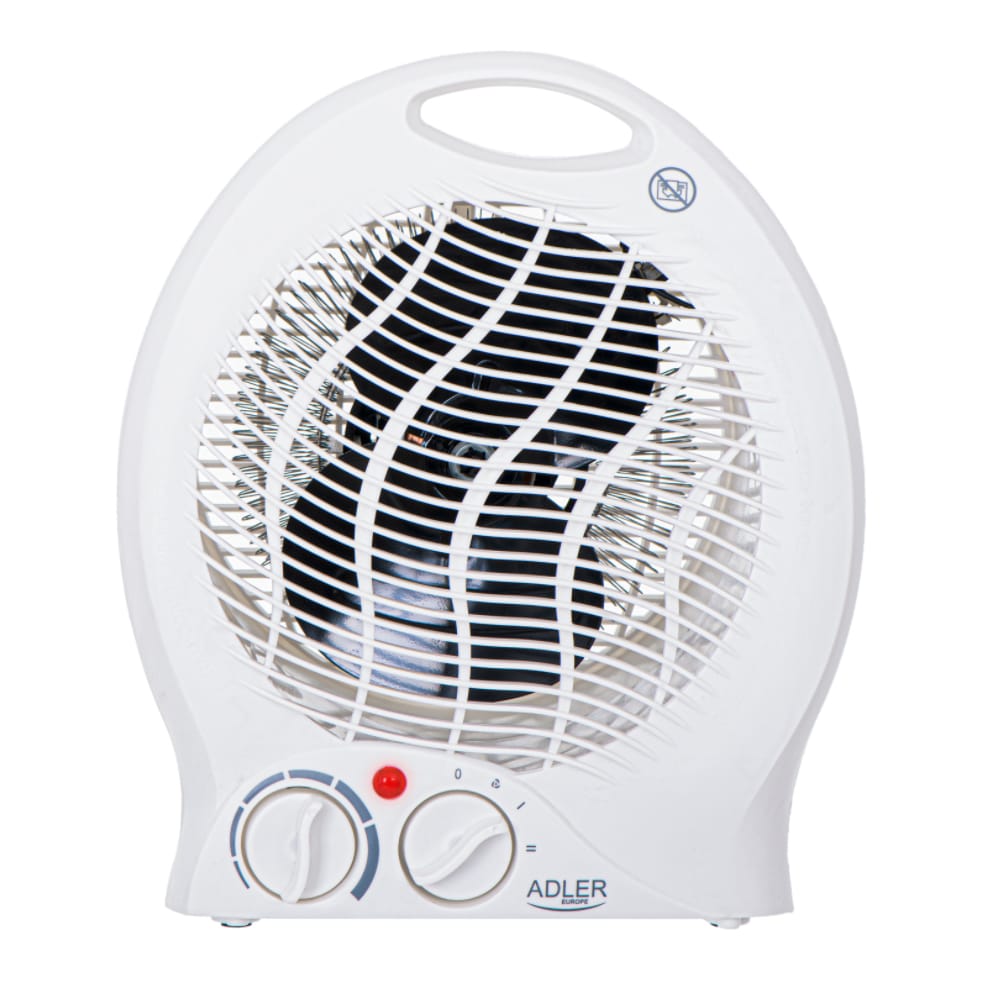 Varmeblæser 1000/2000W med termostat og blæserfunktion