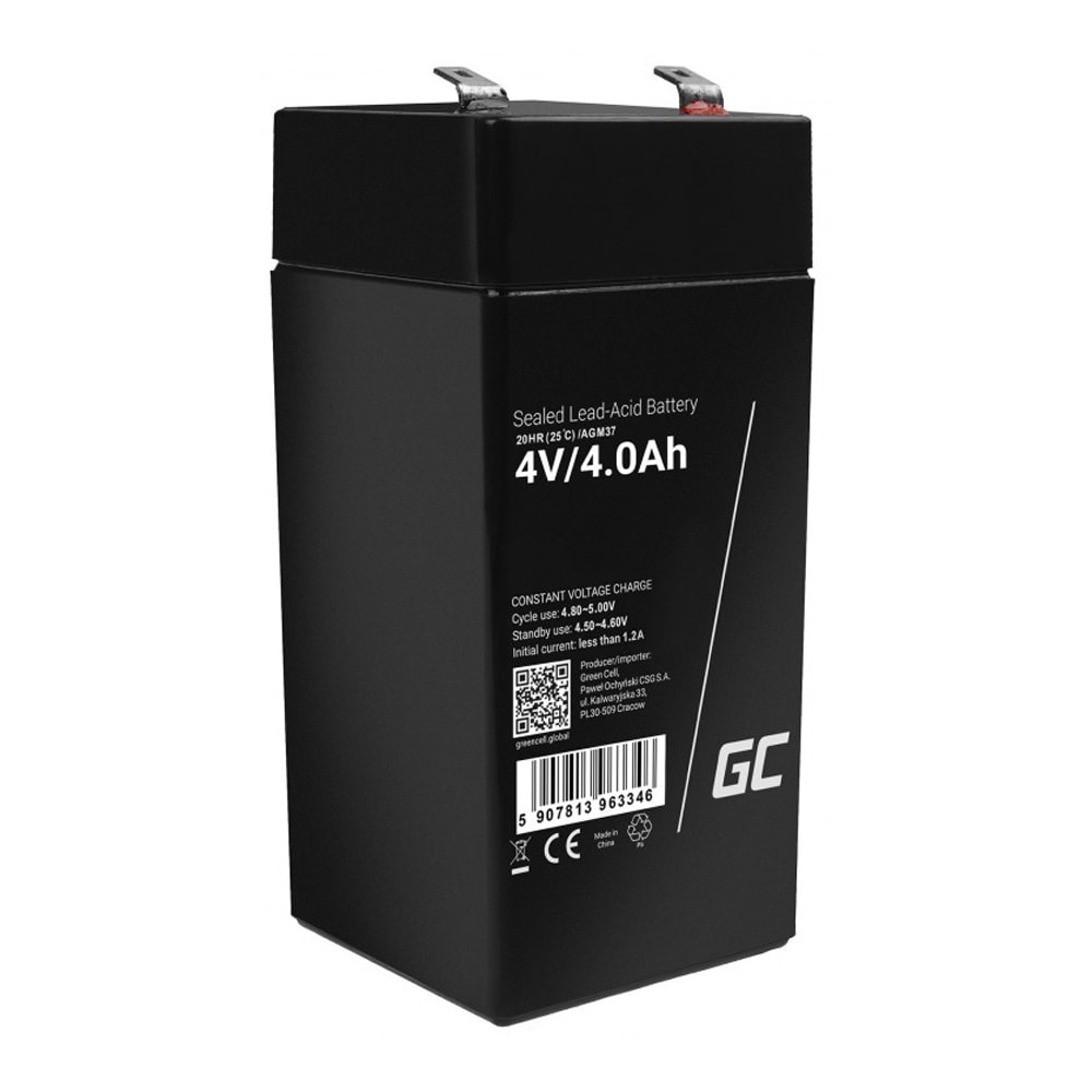 Green Cell AGM VRLA Batteri 4V 4.5Ah