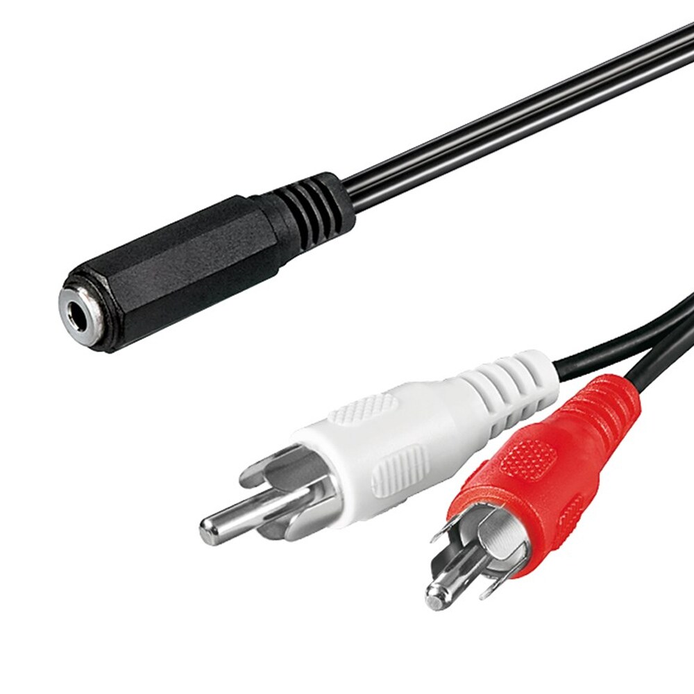 Goobay Lydadapterkabel 3,5mm hun til RCA 1,4m