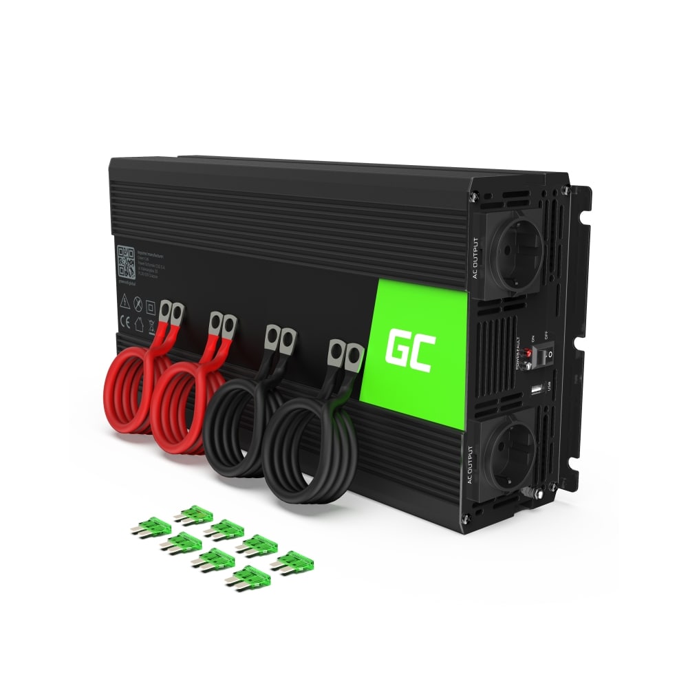 Green Cell Voltage Car Inverter 12V til 220V - 3000W/6000W
