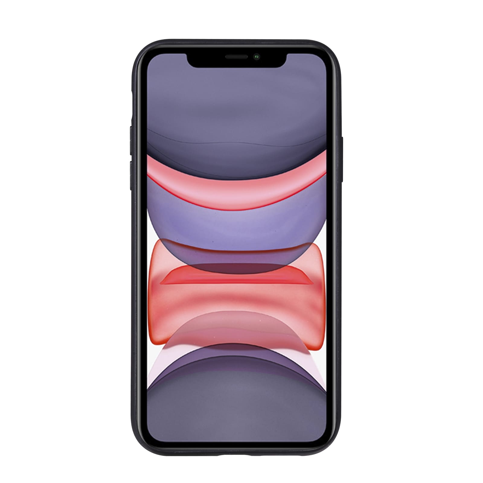 Retromønstret mobilcover med stødsikkert materiale og kortrum til  iPhone 11 Pro Max - Brun